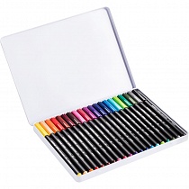 Набор фломастеров для рисования edding 1300, 2 мм, 20 цветов, металлическая  коробка